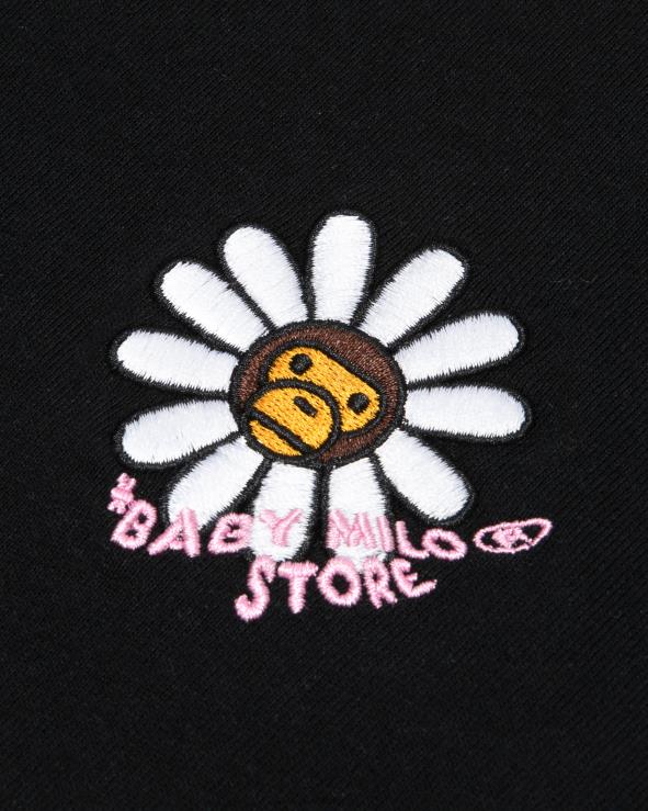 שָׁחוֹר A Bathing Ape 644LV858 נשים חולצה קצרה של בייבי מילו