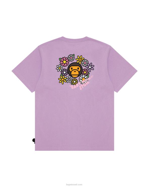 סָגוֹל A Bathing Ape 644LV859 נשים חולצה קצרה של בייבי מילו