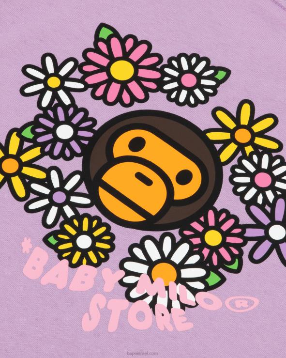 סָגוֹל A Bathing Ape 644LV859 נשים חולצה קצרה של בייבי מילו