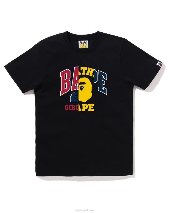 שָׁחוֹר A Bathing Ape 644LV866 נשים טי גרפי עגינה