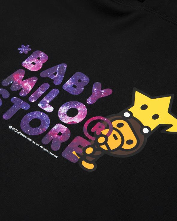 שָׁחוֹר A Bathing Ape 644LV868 נשים קפוצ'ון בייבי מילו