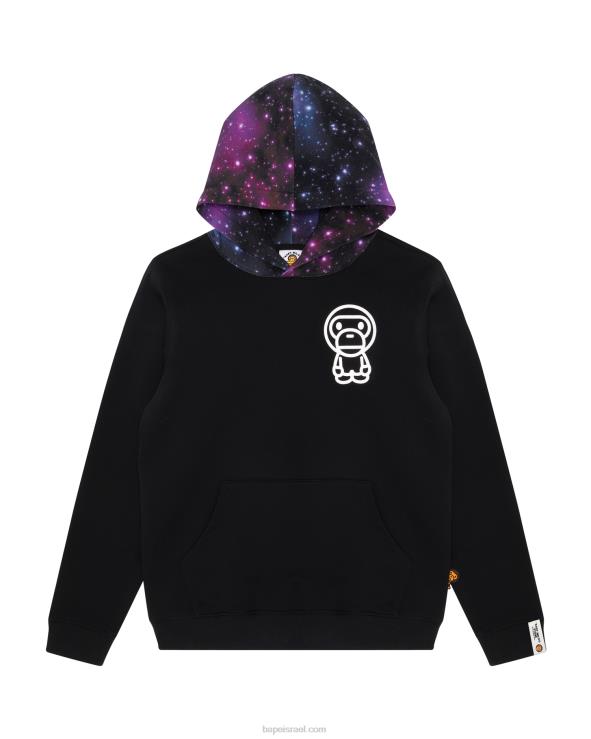שָׁחוֹר A Bathing Ape 644LV871 נשים קפוצ'ון בייבי מילו