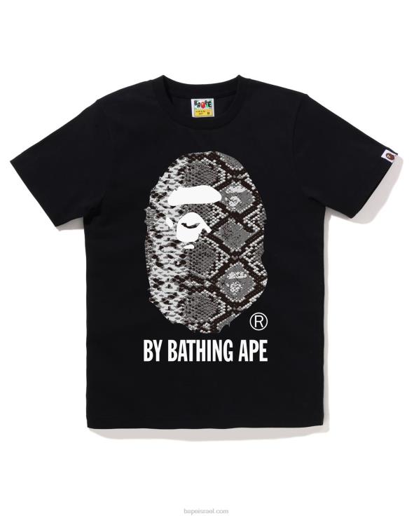 שָׁחוֹר A Bathing Ape 644LV873 נשים טי נחש