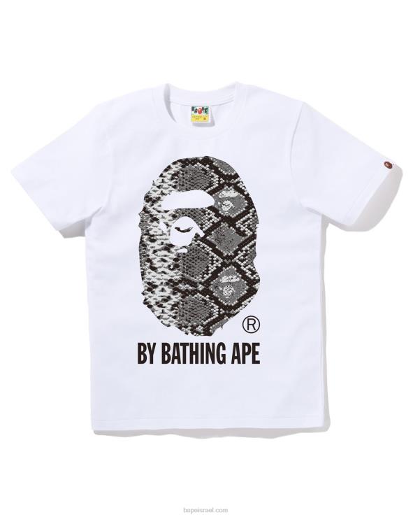 לבן A Bathing Ape 644LV875 נשים טי נחש
