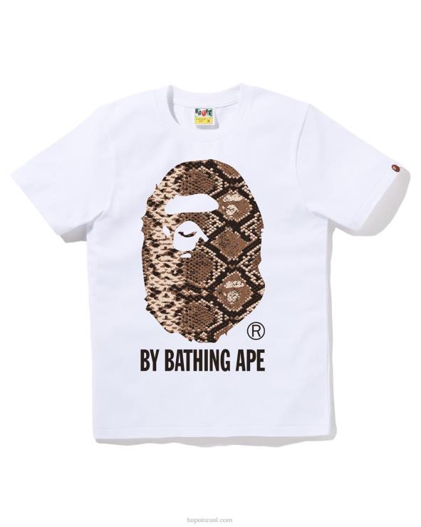 לבן A Bathing Ape 644LV876 נשים טי נחש