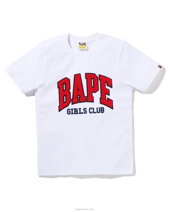 לבן A Bathing Ape 644LV882 נשים טי גיזת בואה לבנות