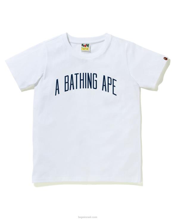 לבן A Bathing Ape 644LV892 נשים טי מכתבים
