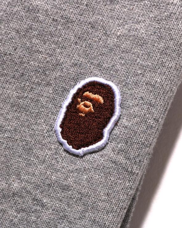 אפור A Bathing Ape 644LV894 נשים מכנסי זיעה קצרים נקודה אחת