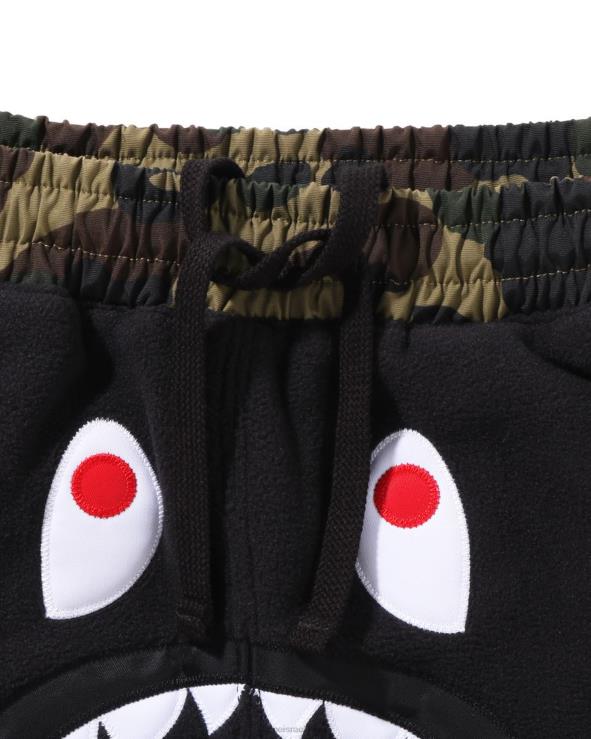 שָׁחוֹר A Bathing Ape 644LV895 נשים x polartec 1st camo shark מכנסי