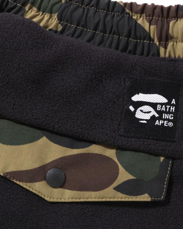 שָׁחוֹר A Bathing Ape 644LV895 נשים x polartec 1st camo shark מכנסי