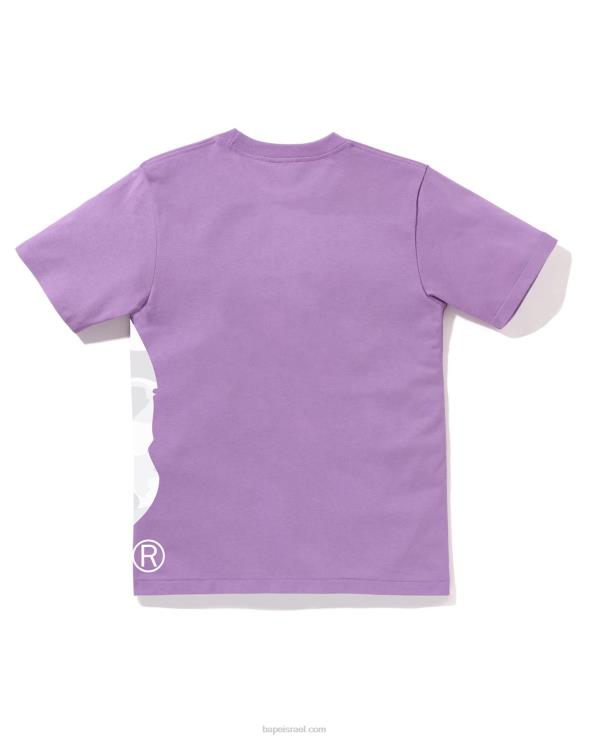 סָגוֹל A Bathing Ape 644LV897 נשים צבע צד קמו טי טי ראש גדול