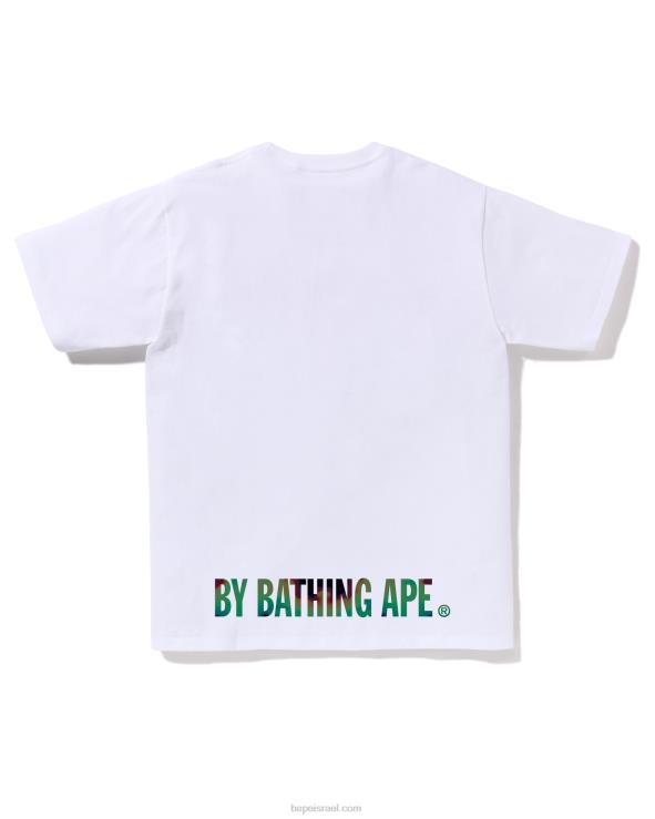 לבן A Bathing Ape 644LV89 גברים תרמוגרפיה פנים טי