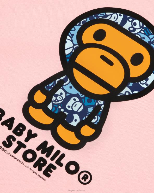 וָרוֹד A Bathing Ape 644LV906 נשים סווטשירט תינוק עם צווארון צווארון