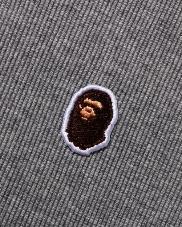 אפור A Bathing Ape 644LV908 נשים ראש צלעות נקודתית אחת