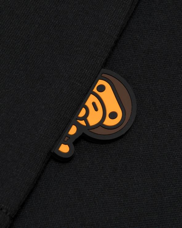 שָׁחוֹר A Bathing Ape 644LV913 נשים חולצה עם שרוול ארוך גרפי בייבי מילו