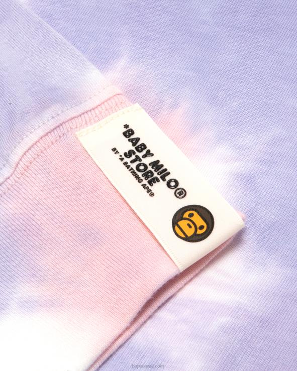 סָגוֹל A Bathing Ape 644LV915 נשים טי בייבי מילו עם שרוול ארוך