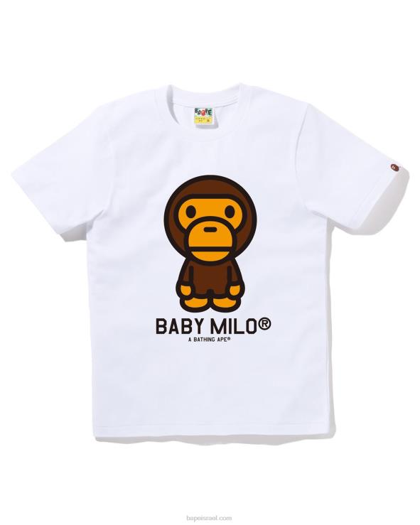 לבן A Bathing Ape 644LV918 נשים טי בייבי מילו