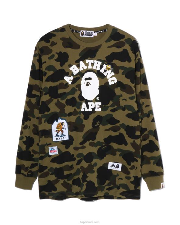 צבא ירוק A Bathing Ape 644LV919 נשים טי קמו 1st multi label