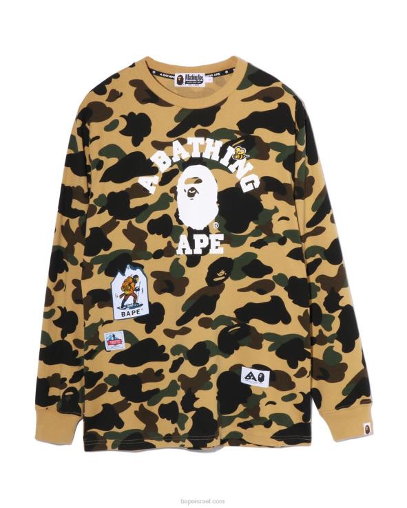צהוב A Bathing Ape 644LV920 נשים טי קמו 1st multi label