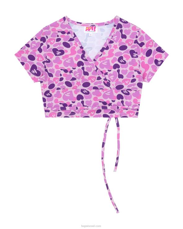 סָגוֹל A Bathing Ape 644LV937 נשים חלק עליון מודפס