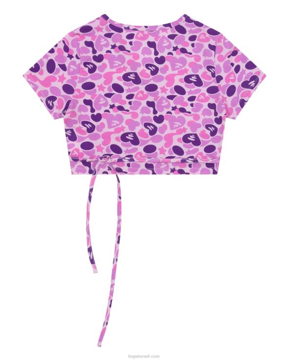 סָגוֹל A Bathing Ape 644LV937 נשים חלק עליון מודפס