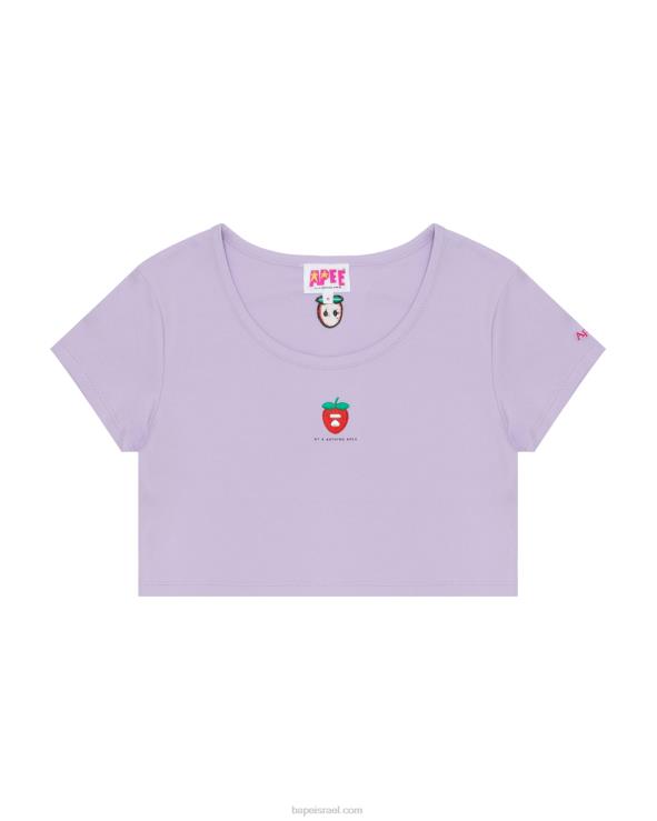 לִילָך A Bathing Ape 644LV938 נשים טי ברי לוגו