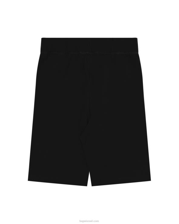 שָׁחוֹר A Bathing Ape 644LV941 נשים מכנסיים קצרים בגזרה דקיקה