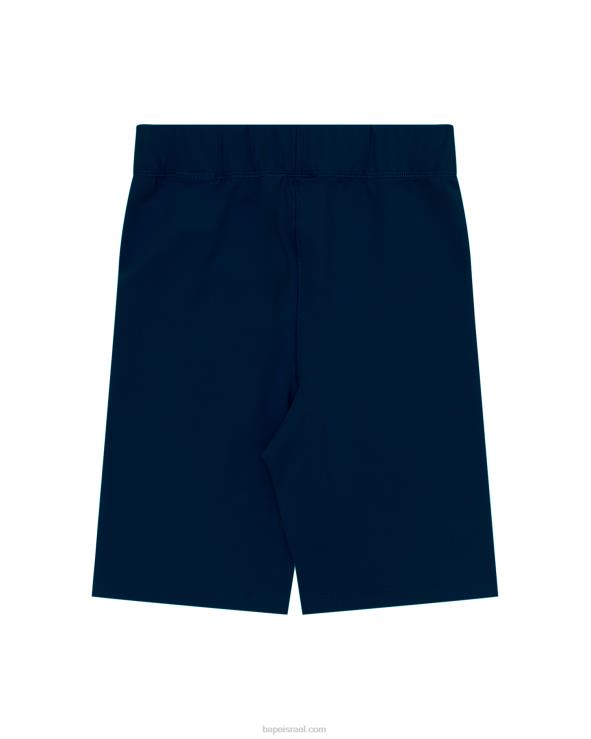 כחול כהה A Bathing Ape 644LV943 נשים מכנסיים קצרים בגזרה דקיקה
