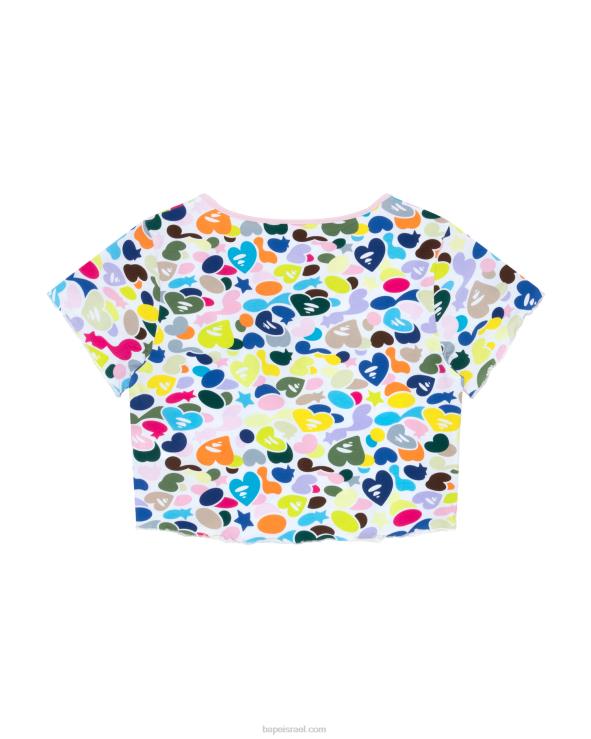 קייס A Bathing Ape 644LV946 נשים טופ קצוץ עם שרוכים