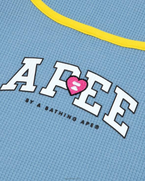 כחול חומצה A Bathing Ape 644LV947 נשים אפוד גרפי