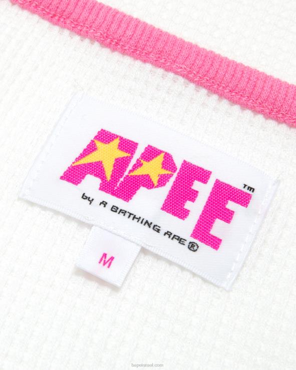 קיר לבן A Bathing Ape 644LV948 נשים אפוד גרפי