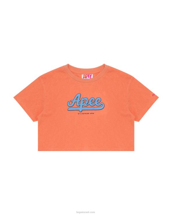 תפוז A Bathing Ape 644LV953 נשים חולצה חתוכה גרפית