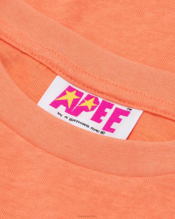 תפוז A Bathing Ape 644LV953 נשים חולצה חתוכה גרפית