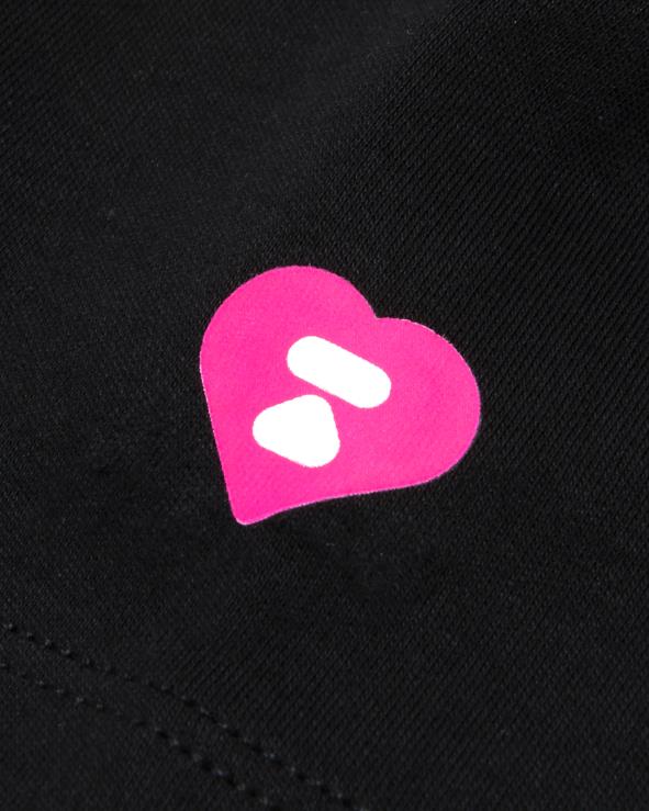 שָׁחוֹר A Bathing Ape 644LV954 נשים טי קצוץ לוגו כפול