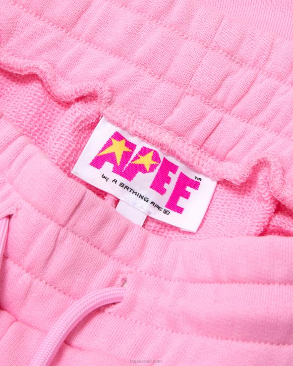 וָרוֹד A Bathing Ape 644LV961 נשים מכנסי טרקלין קצרים עם לוגו