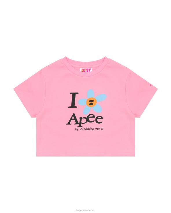 וָרוֹד A Bathing Ape 644LV966 נשים טי קצוץ פרחים
