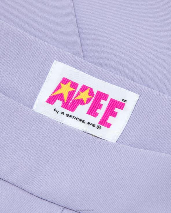 ענבים מעושן A Bathing Ape 644LV968 נשים חצאית מיני קפלים