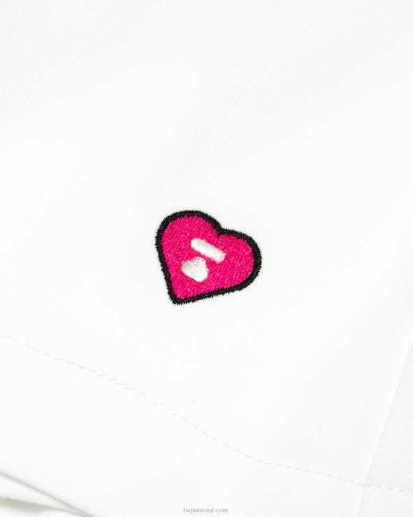 קיר לבן A Bathing Ape 644LV969 נשים חצאית מיני קפלים