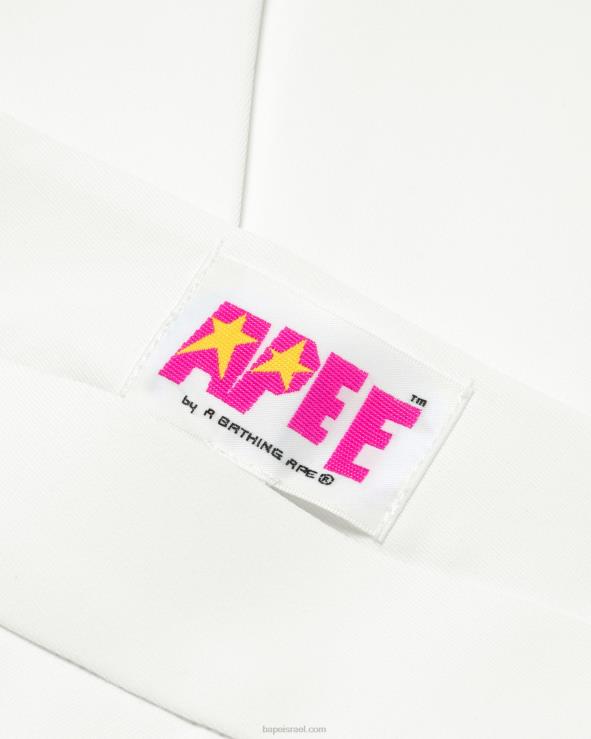 קיר לבן A Bathing Ape 644LV969 נשים חצאית מיני קפלים