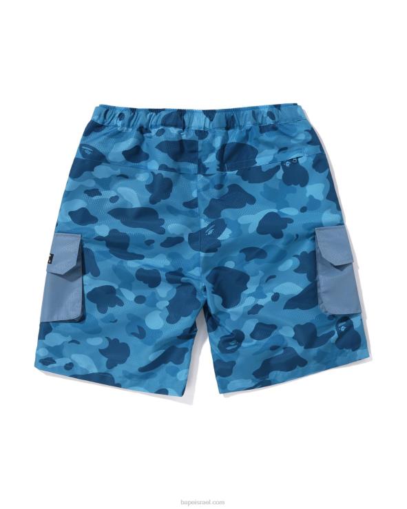כחול בהיר A Bathing Ape 644LV96 גברים מכנסי מטען מסוג חלת דבש