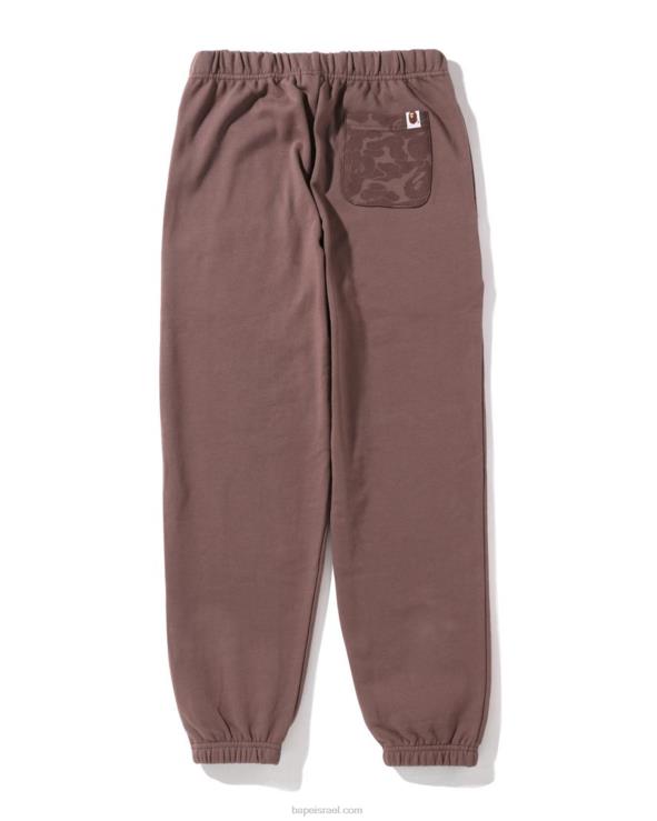 חום A Bathing Ape 644LV972 נשים מכנסי טרנינג אוברסייז נקודה אחת