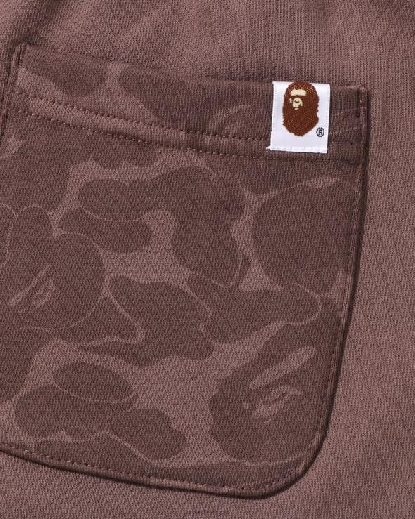 חום A Bathing Ape 644LV972 נשים מכנסי טרנינג אוברסייז נקודה אחת