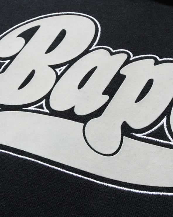 שָׁחוֹר A Bathing Ape 644LV978 נשים קפוצ'ון סוודר אוברסייז