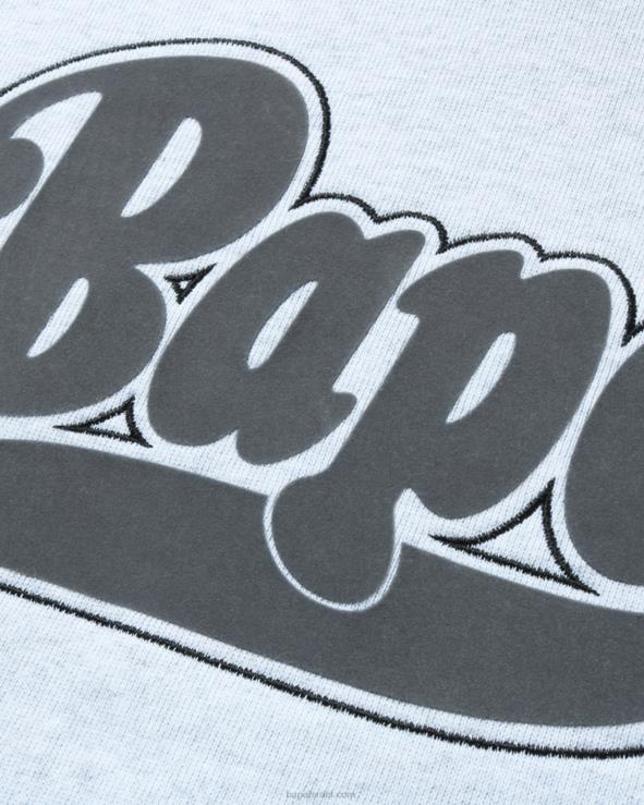 אפור בהיר A Bathing Ape 644LV979 נשים קפוצ'ון סוודר אוברסייז