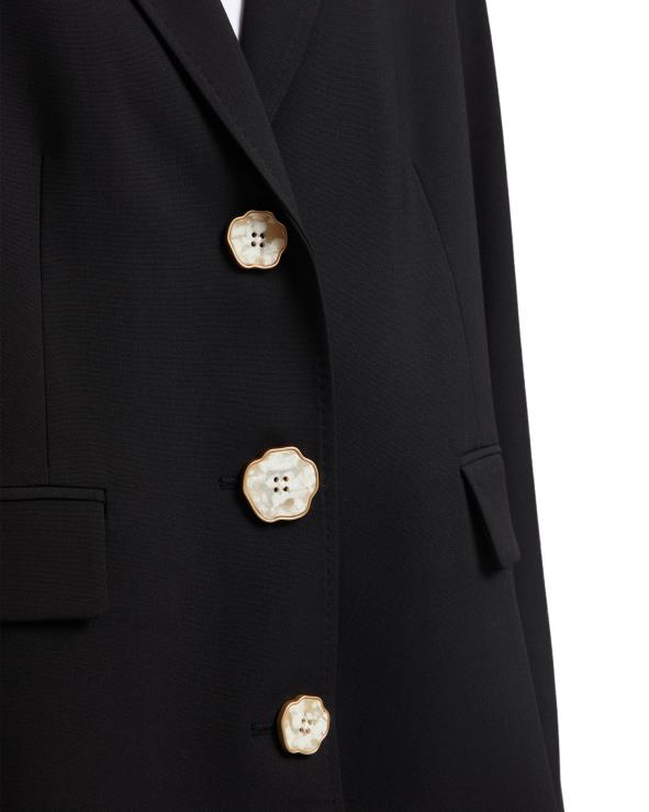 שָׁחוֹר A Bathing Ape 644LV988 נשים ז'קט בלייזר מכופתרת